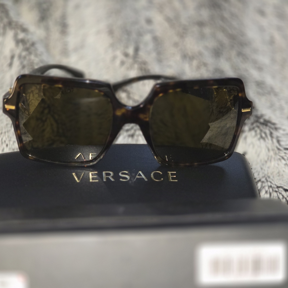 Versace Tortoise Shell Sunglasses - Picture 2 of 7